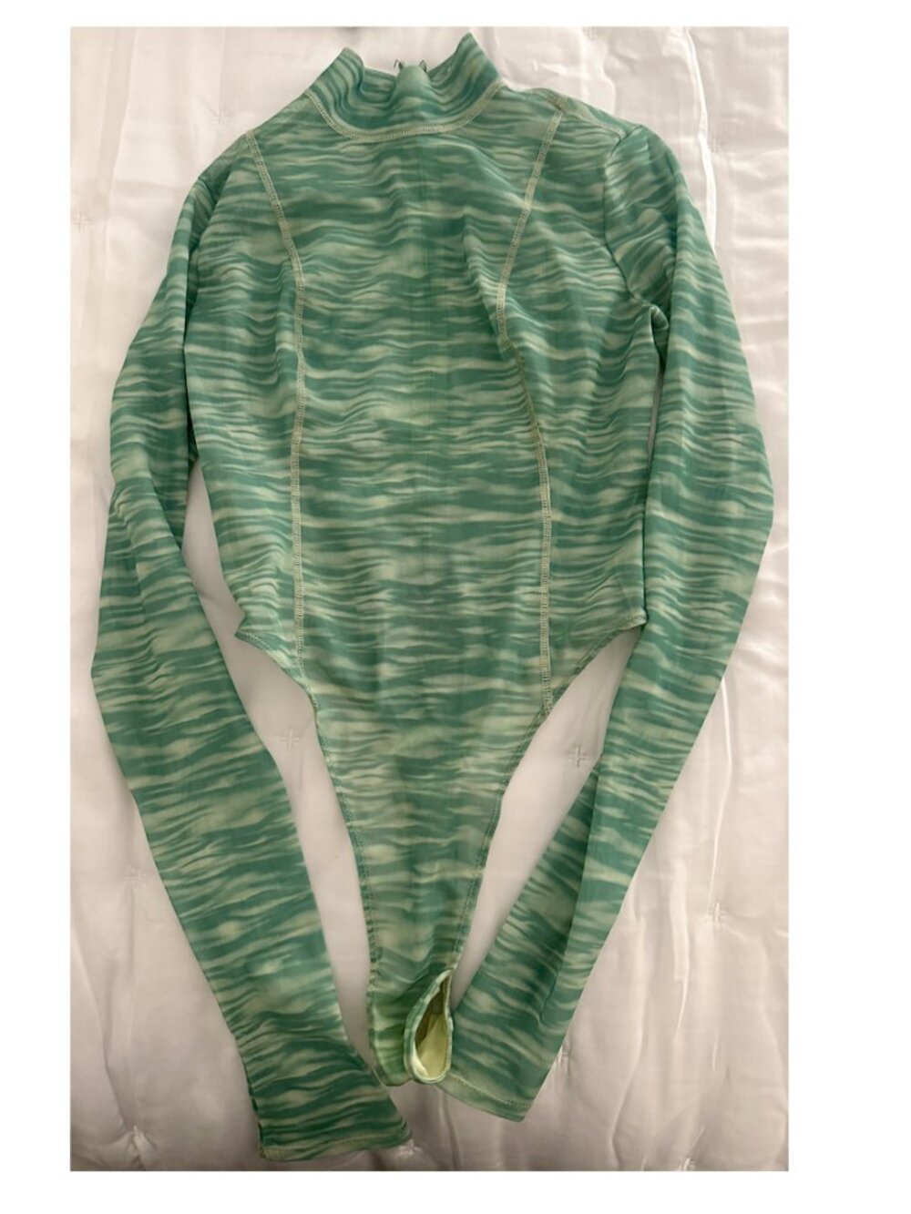 House of CB Eleanoar Body Suit Top in Green - Picture 2 of 3